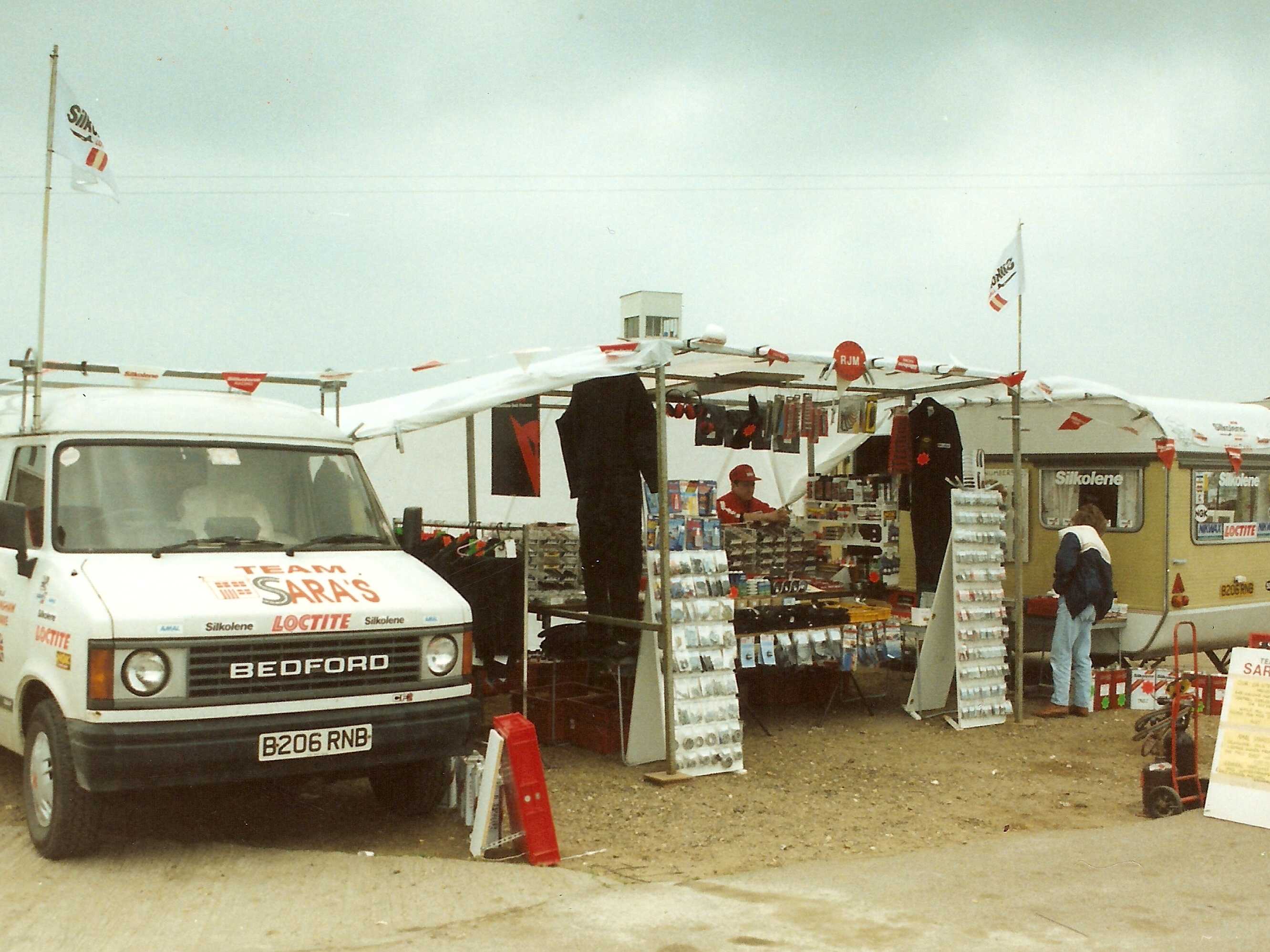 Open for business in the paddock at Snetterton